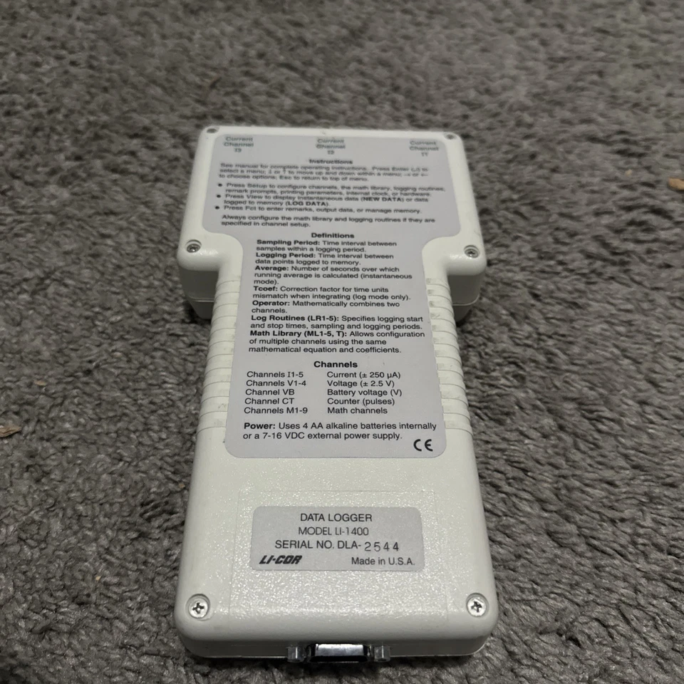Li-Cor LI-1400 Data Logger Analog I/O Biosciences Field Unit - Image 2 of 4
