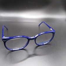 Polo Ralph Lauren Eyeglass Frames Blue Full Rim Demo Lens Italy 50mm