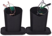 Pack of 2 Eyeglasses Holder Stand Protective Glasses Holder for Desks or Nigh...