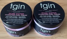 2 New TGIN Rose Water Hydrating Curl Cream 12 fl oz each Free Shipping