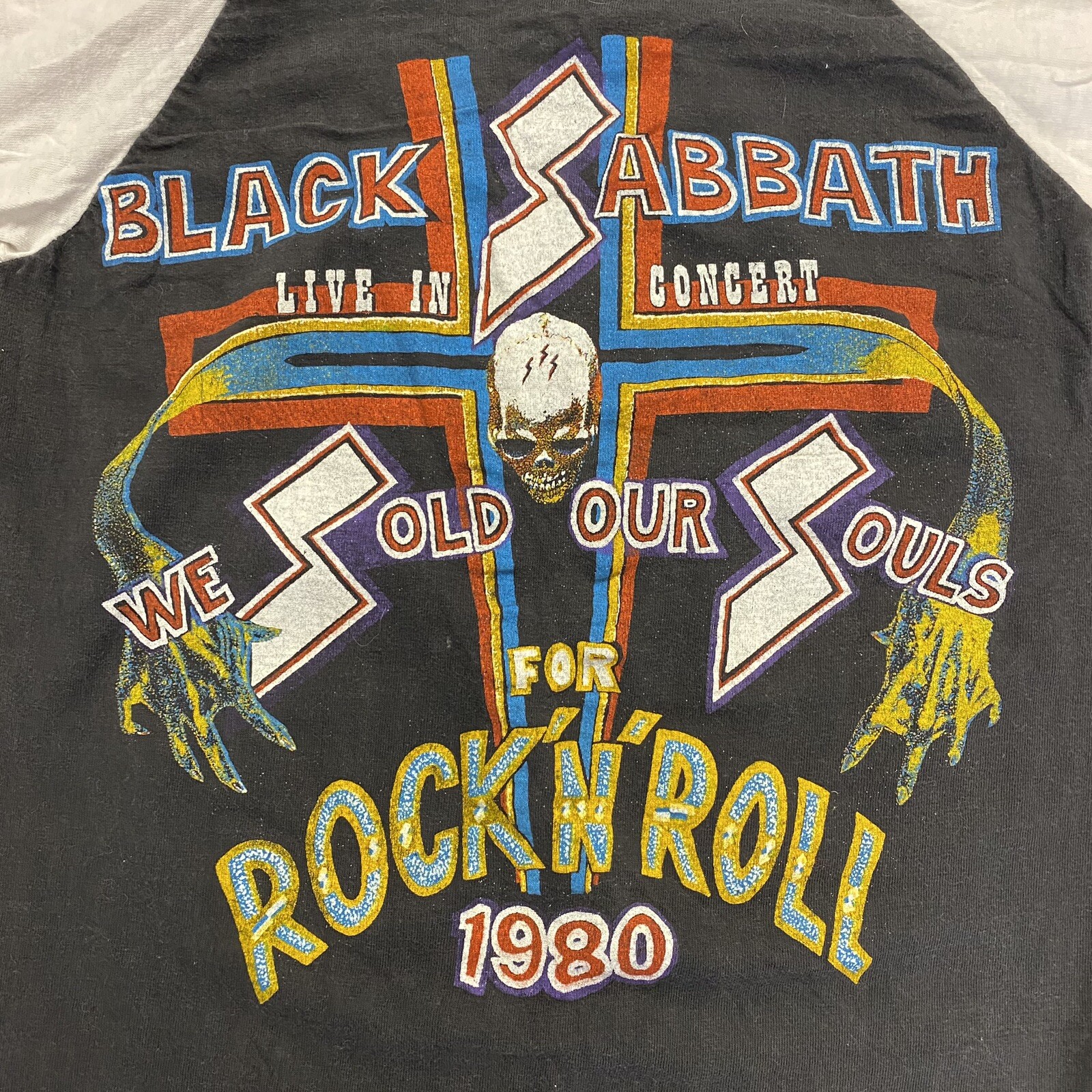 Black Sabbath "Sold Our Soul" Men's T-Shirt - 100% Cotton Band Tee (Size M)