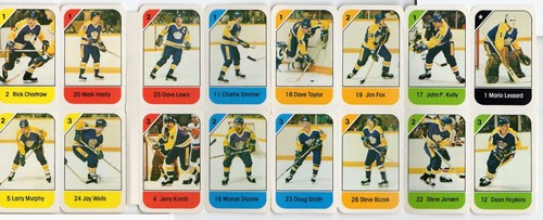 1982-83 Post Cereal Hockey SET BREAK singles - Los Angeles Kings