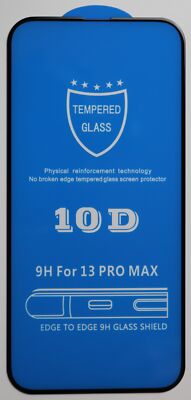 iPhone 13 Pro Max Schwarz Panzerfolie Displayschutzglas 9H 10D Hülle Tempered Gl