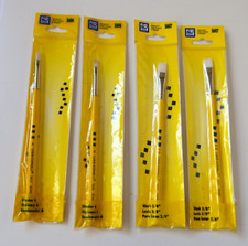 Vintage Loew-Cornell Set of 4 Artist's Brushes 5606 & 5607