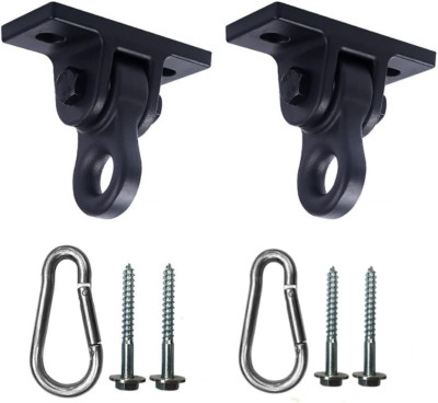 Heavy Duty Black Swing Hangers Screws Bolts Included over 5000 Lb Capacity Playg