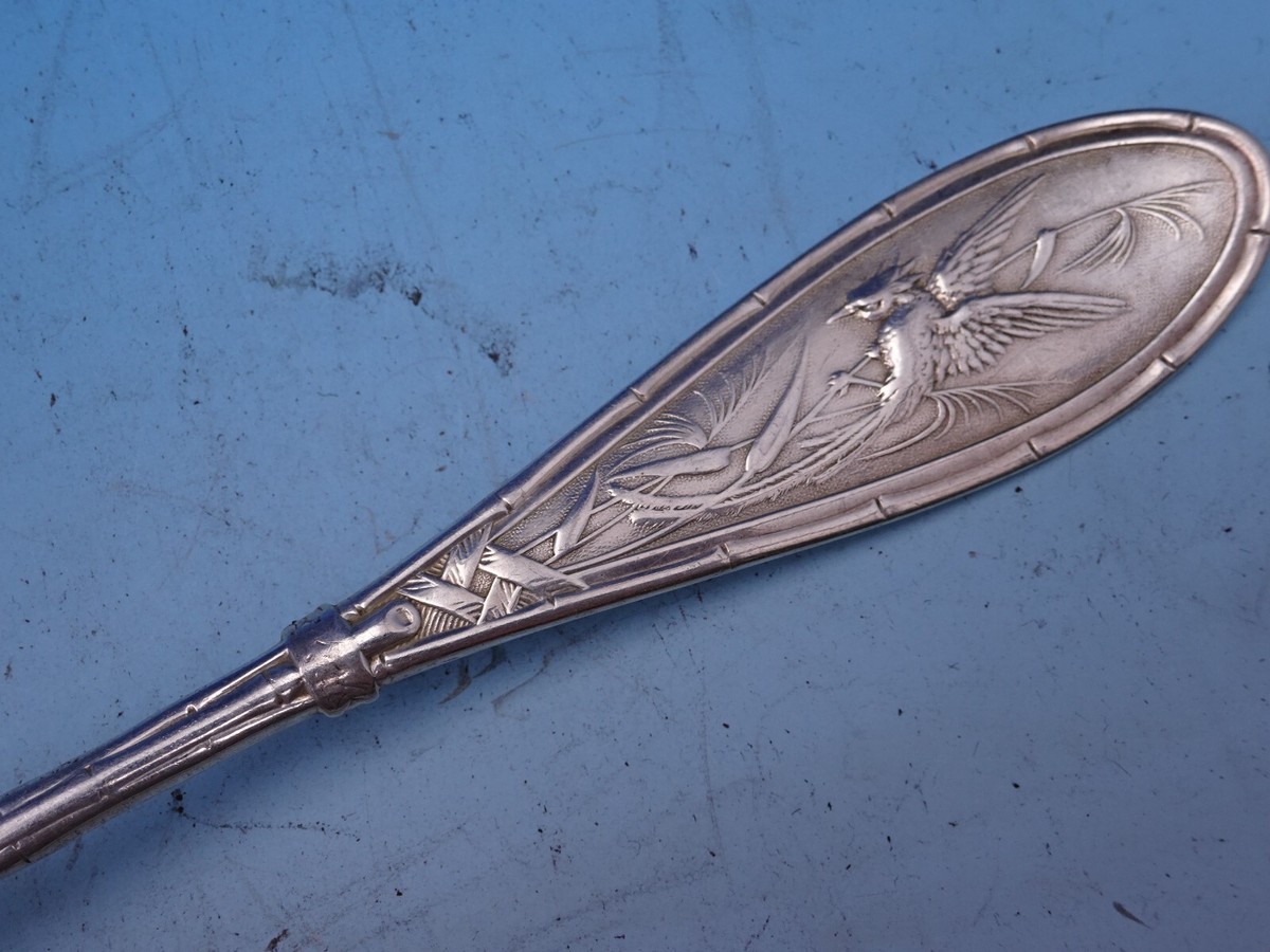 Japanese by Whiting Sterling Silver Serving Spoon 8 1/4