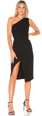 finders keepers one shoulder dress Revolve Finders Keepers Black One Shoulder Midi Dress Size XS