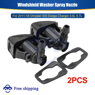 #ad #ad 2x Windshield Washer Spray Nozzle For Chrysler 300 Dodge Charger 3.6L 5.7L 11 18 $5.69