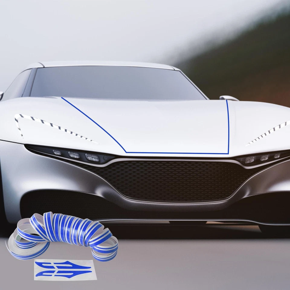 32-футовая виниловая полоска в тонкую полоску наклейка на автомобильную ленту - Изображение 4 из 4