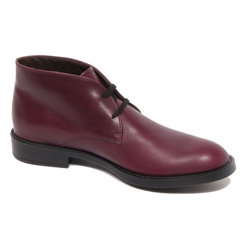 G2334 polacchino uomo TOD’S burgundy leather boot shoe man - Bild 2 von 4
