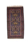 Vintage Oriental Tribal Long 4x7 Feet Handmade Area Wool Bordered Nomadic Rug