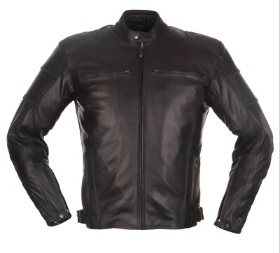 Motorrad LederJacke Modeka Ruven Farbe: Schwarz Gr: L