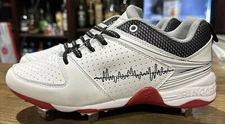 Ringor Women’s Flite Spike Softball Cleats Size 8 White Black Red