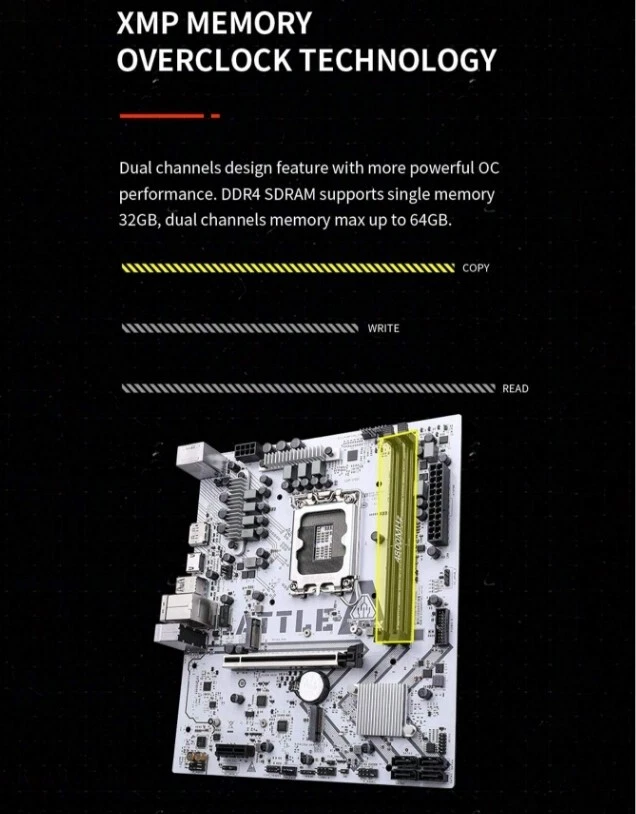Colorful BATTLE-AX B760M-T PRO V20 DDR4 Motherboard LGA 1700 ATX NEW - Image 4 of 4