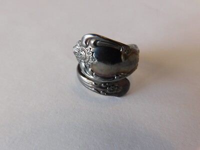 SPOON RING WMA Rogers Oneida Ltd Adjustable Size Approx 5-7