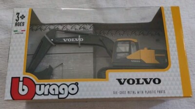 Bburago Burago Volvo Löffelbagger EC220E (1:50) Schaufelbagger Bagger gelb 