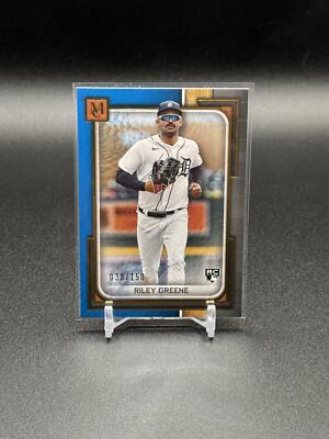 2023 Topps Museum Collection Riley Greene 35 RC Sapphire /150 | Detroit Tigers