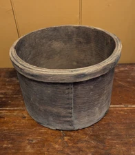 Antique Large 19th C Bentwood Grain Measure Original Surface Pantry Cheese Box