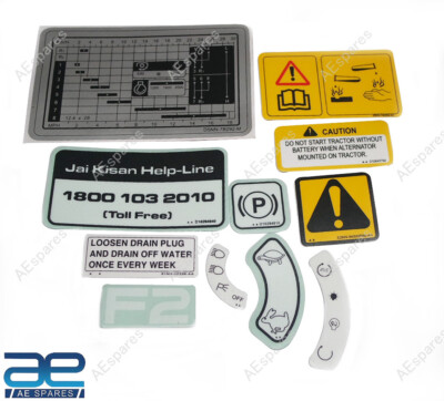 Getriebe Aufkleber Set für Ford 3600 3610 3620 3630 Farmtrac 30 35 40 45 50 D...