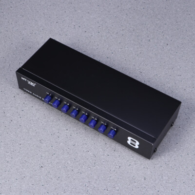 8 Ports Audio and Video Connector Splitter Selector In 1 Out