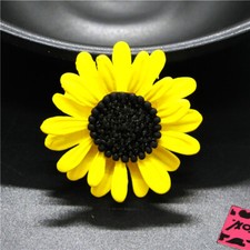 Hot Yellow Enamel Lovely Sunflower Flower Fashion Lady Charm Women Brooch Pin