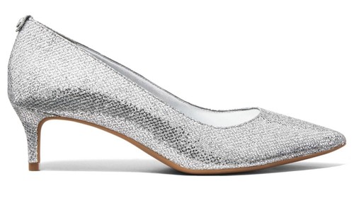 michael kors glitter kitten heels