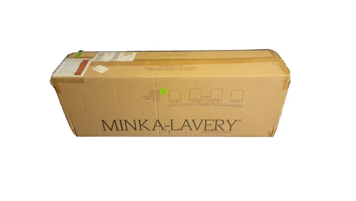 Minka Lavery 3080-613 4 Light 33"W Bathroom Vanity Light - Nickel - Picture 3 of 4