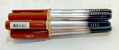 Lot of 6x Brown TUL Fine Point Permanent Markers