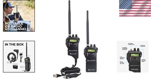 Przenośne 40-kanałowe mobilne radio CB z alarmami pogodowymi i wyświetlaczem LCD - Zdjęcie 2 z 11
