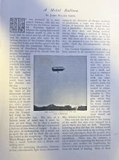 1898 Schwartz German Military Balloons Metal Balloons illustrated