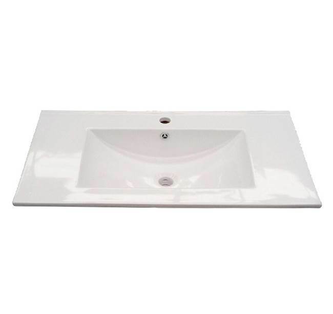 Mobile Bagno Sospeso 110 Cm Master Rovere Miele Con Lavabo E Specchio - Foto 5