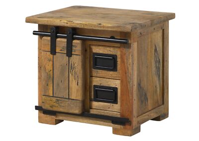 Nachttisch Mango 50x40x45 natur lackiert RAILWAY #1012