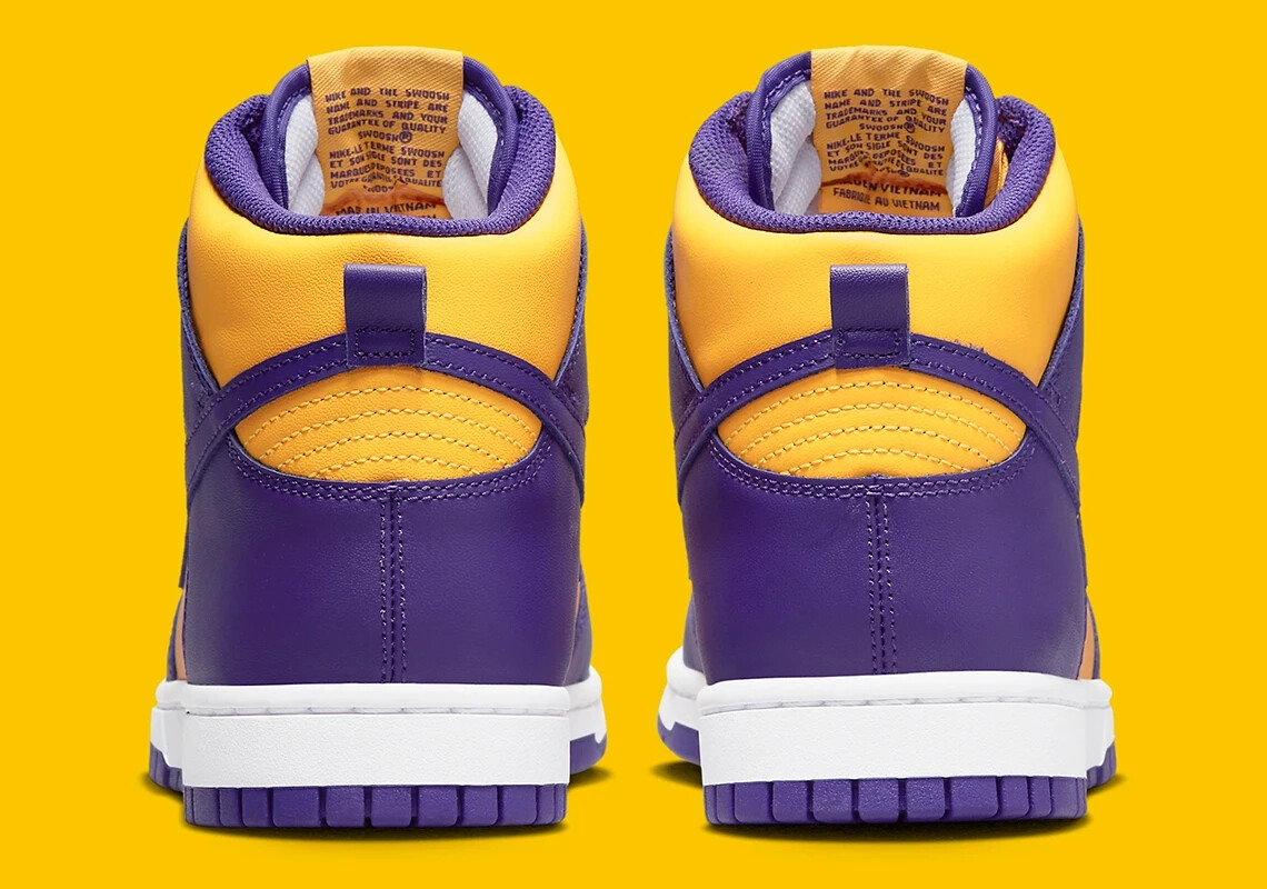 Nike Dunk High RETRO' Lakers Purple Gold DD1399-500 MEN'S Nike Dunk High RETRO' Lakers Purple Gold DD1399-500 MEN'S