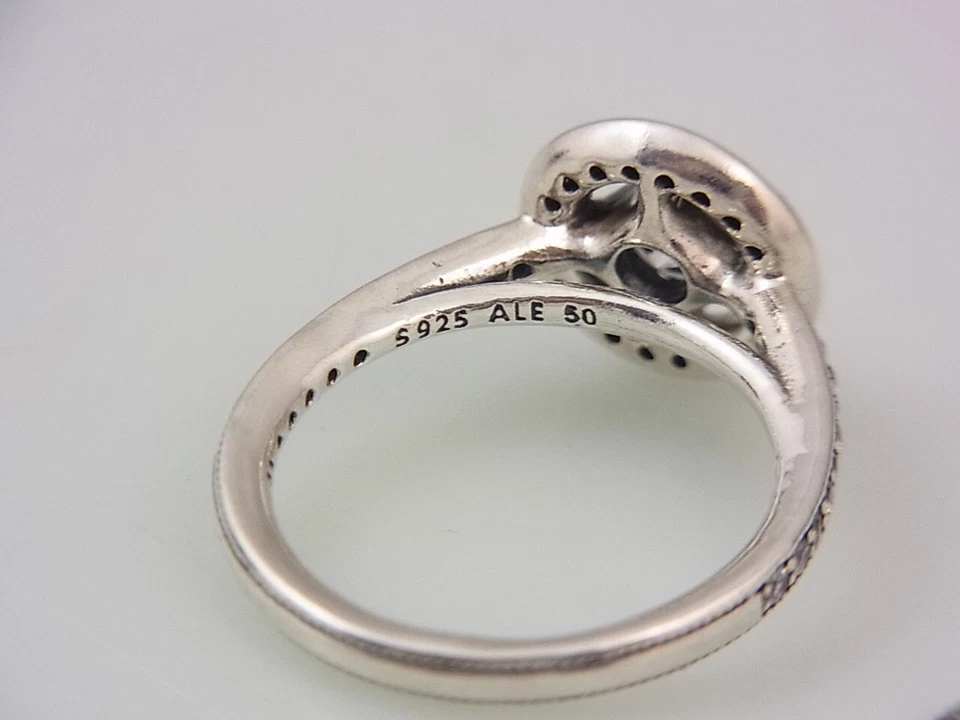 Pandora 191006CZ Damen Ring 925 Silber Zirkonia Weiß/Farblos 50 (15,9 mm Ø) - Bild 4 von 4