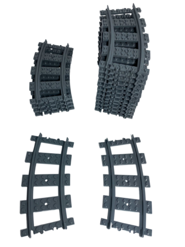 LEGO® Eisenbahn Schienen Kurve - verschiedene Stückzahlen - 53400 NEU - Bild 1 von 3