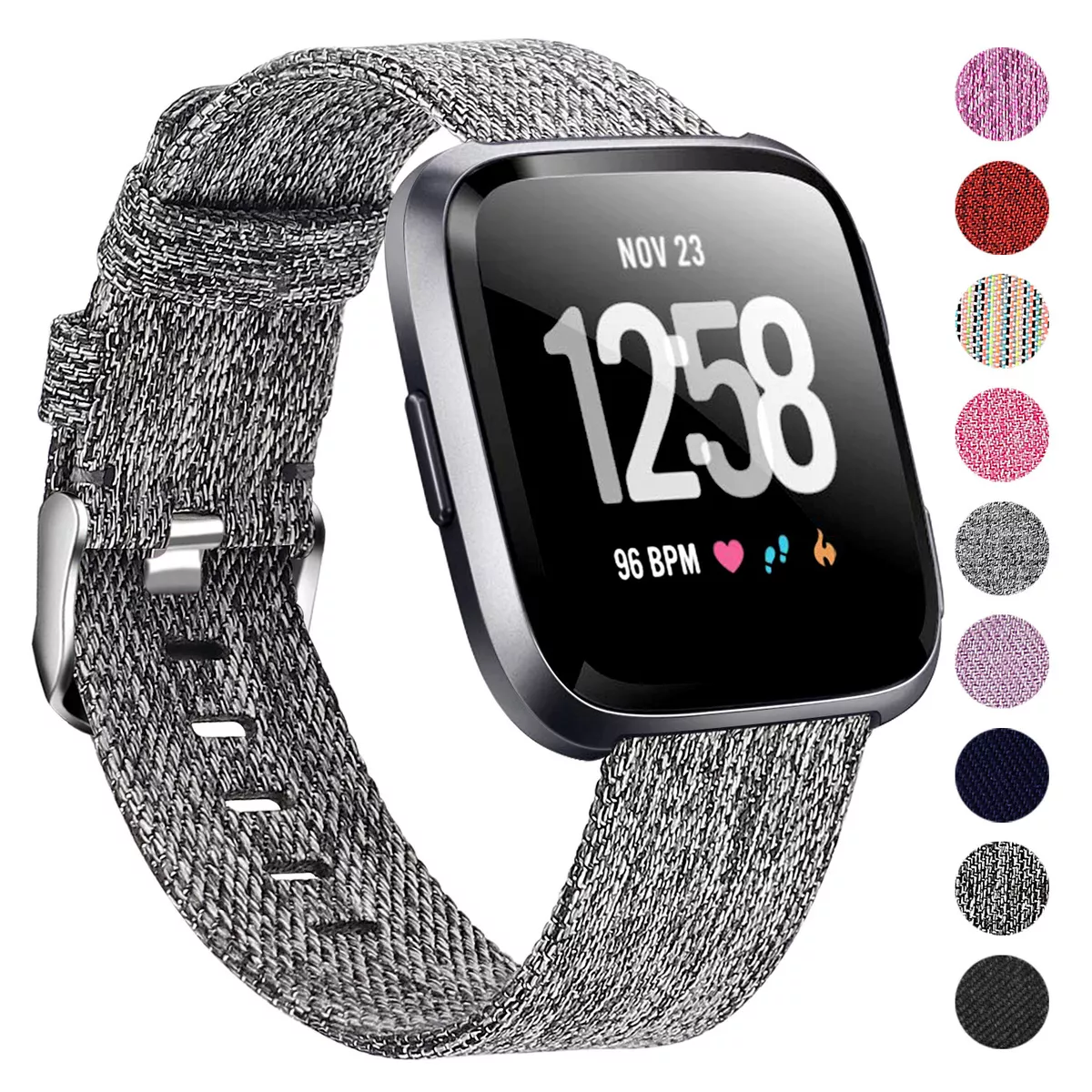 Fitbit versa discount woven charcoal