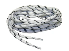 1 pair Snow White w/ Black Heavy 7/32 thick shoelaces made with Kevlar strands