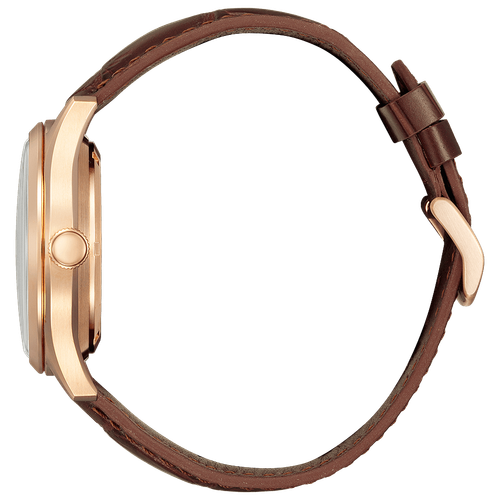 Nuovo Orologio Automatico Citizen Record Label C7 Cristallo Oro Rosa Sette NH8393-05A - Foto 2 di 3