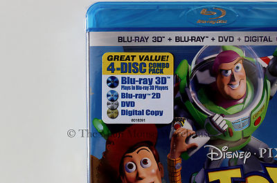 Disney Toy Story 1 on 3D Blu-ray DVD & Digital Copy The Original