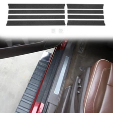 Door Scuff Sill Anti Scratch Protector Trim For Chevy Silverado GMC Sierra 14-18