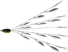 Alabama Umbrella Rig Kit for Bass Stripers Fishing with 5 Arms 12 Blade Ultralig