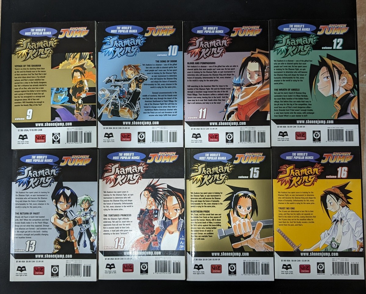 Shaman King Manga English Volume 1-32 Complete Set Excellent