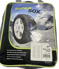 Super Sox SCC S38 Tire Traction w Reinforced Studded Urethane Pads