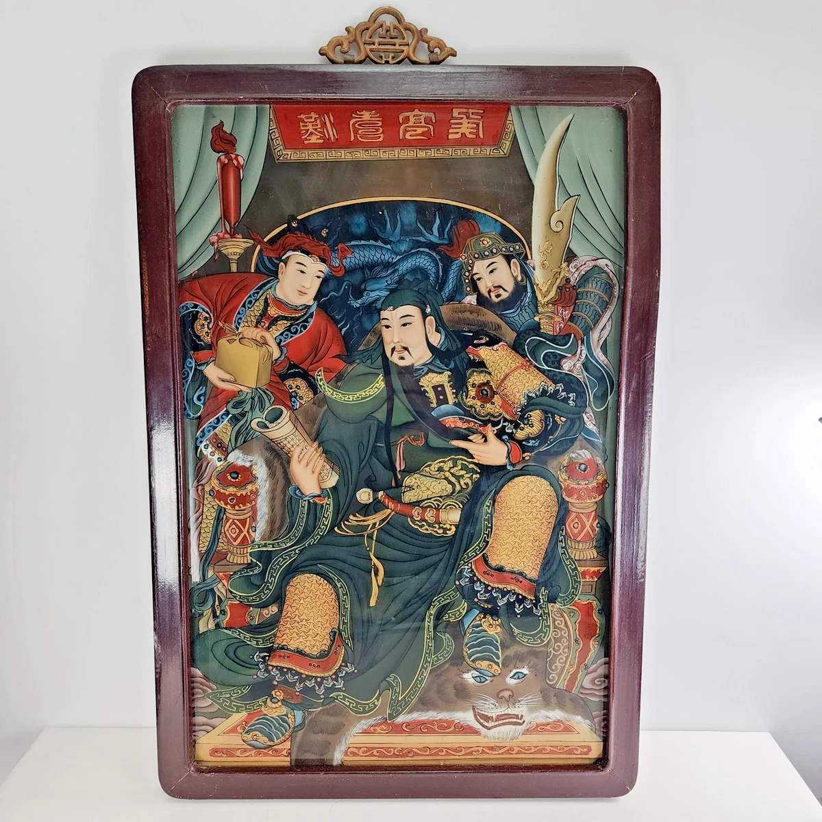 玻璃复古原创中国风绘画和卷轴| eBay