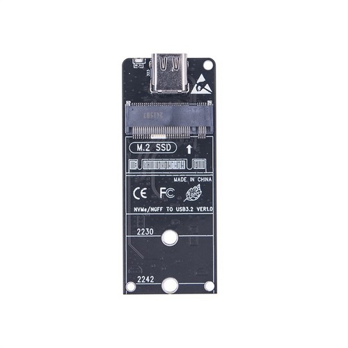 M.2 to Type-C SSD Enclosure Adapter NVME NGFF HDD Enclosure Interposer6366