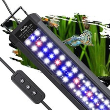 Pawfly 33W 48-54" Extendable Full Spectrum Aquarium LED Light for Fish Tank