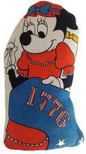 VTG 1970s-1980s, Minnie Mouse Plush Pillow Stuffed Toy, 1776, Betsy Ross, RARE!