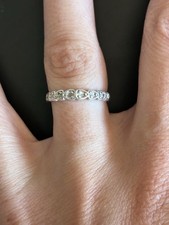 Simple Sterling Silver Ring Stamped 925 On The Band. Size 7, Branded NF