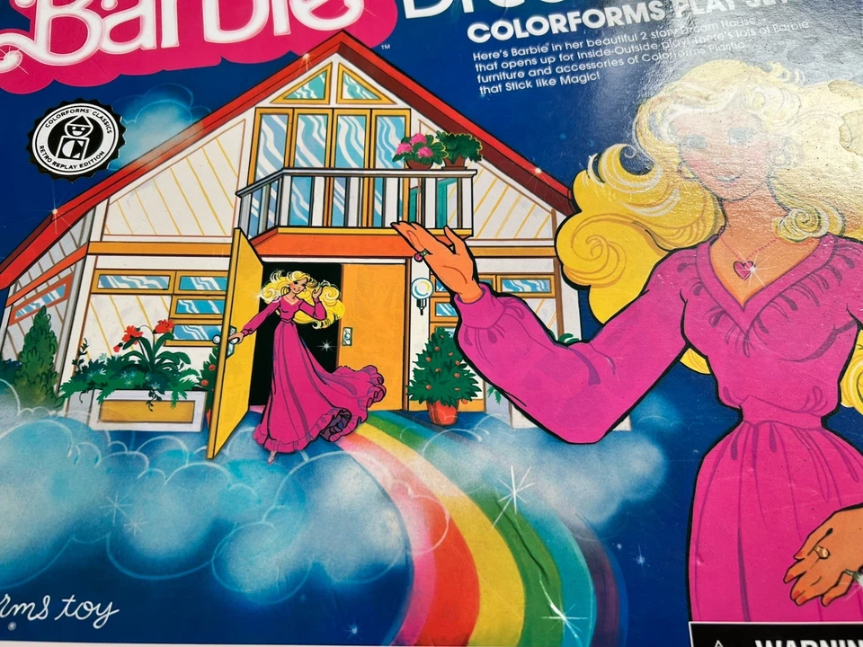 Juego Barbie Dream House Colorforms 1979 vintage de Mattel juguete reposicionable Foto 3 de 4