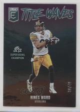 2025 Panini Donruss Elite Title Waves Purple 30/49 Hines Ward #10 1f8v